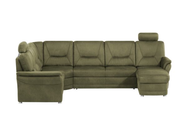 meinSofa Wohnlandschaft  Edda ¦ grün ¦ Maße (cm): B: 310 H: 96 T: 228 Polstermöbel > Sofas > Schlafsofas - Höffner