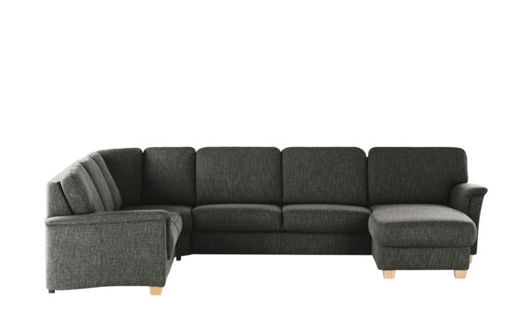 smart Wohnlandschaft  Valencia ¦ schwarz ¦ Maße (cm): B: 341 H: 90 T: 179 Polstermöbel > Sofas > Wohnlandschaften - Höffner