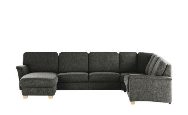 smart Wohnlandschaft  Valencia ¦ schwarz ¦ Maße (cm): B: 341 H: 90 T: 246 Polstermöbel > Sofas > Wohnlandschaften - Höffner