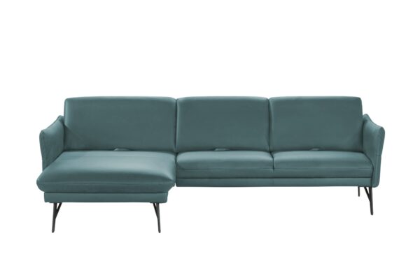 himolla Ecksofa Leder  1928 ¦ türkis/petrol ¦ Maße (cm): H: 83 Polstermöbel > Sofas > Ecksofas - Höffner