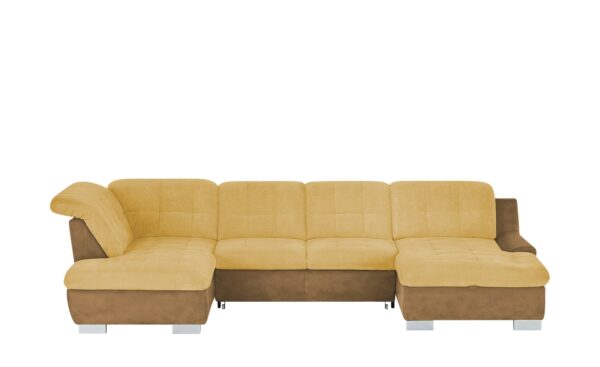 Lounge Collection Wohnlandschaft  Davinci ¦ orange ¦ Maße (cm): B: 346 H: 85 T: 195 Polstermöbel > Sofas > Schlafsofas - Höffner