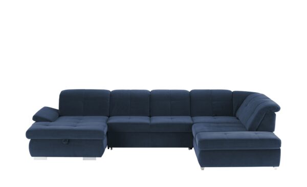 Lounge Collection Wohnlandschaft Mikrofaser  Affair ¦ blau Polstermöbel > Sofas > Schlafsofas - Höffner