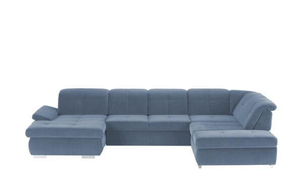 Lounge Collection Wohnlandschaft Mikrofaser  Affair ¦ blau Polstermöbel > Sofas > Wohnlandschaften - Höffner