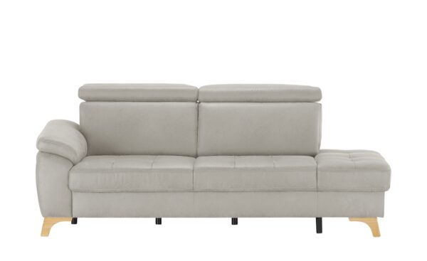 meinSofa Recamiere  Chloe ¦ grau ¦ Maße (cm): B: 221 H: 87 T: 102 Polstermöbel > Sofas > Einzelsofas - Höffner