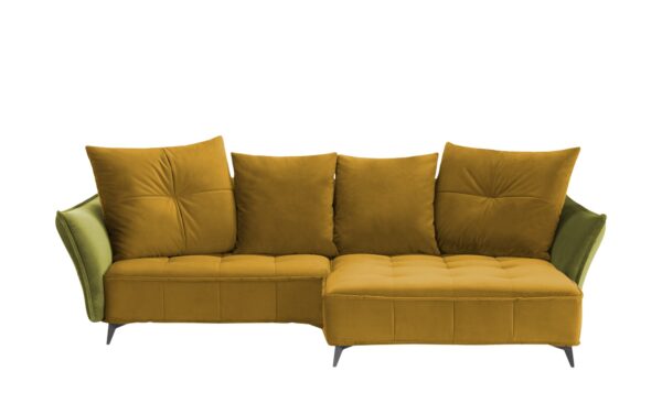 Ecksofa  Crease ¦ gelb ¦ Maße (cm): B: 290 H: 80 T: 175 Polstermöbel > Sofas > Ecksofas - Höffner