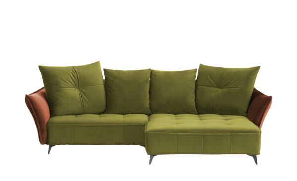 Ecksofa  Crease ¦ grün ¦ Maße (cm): B: 290 H: 80 T: 175 Polstermöbel > Sofas > Ecksofas - Höffner