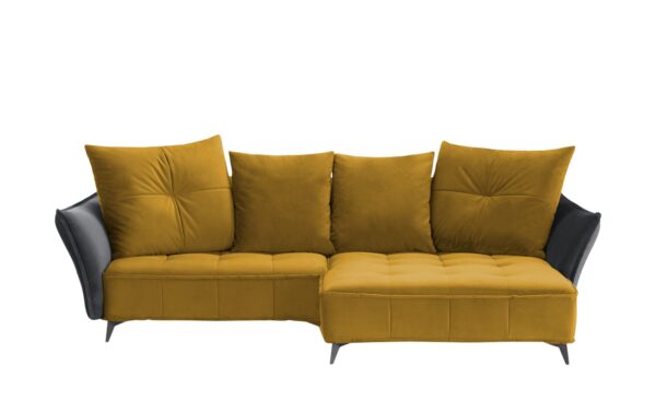 Ecksofa  Crease ¦ gelb ¦ Maße (cm): B: 290 H: 80 T: 175 Polstermöbel > Sofas > Ecksofas - Höffner