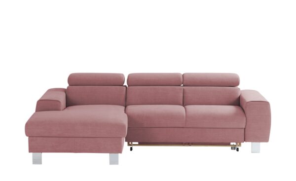 uno Ecksofa  Los Angeles ¦ rosa/pink ¦ Maße (cm): B: 244 H: 72 T: 166 Polstermöbel > Sofas > Ecksofas - Höffner