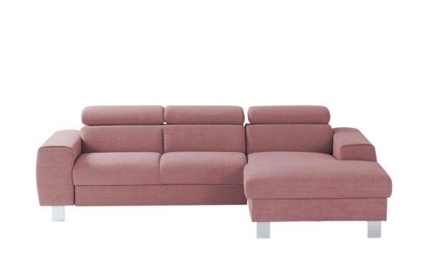 uno Ecksofa  Los Angeles ¦ rosa/pink ¦ Maße (cm): B: 244 H: 72 T: 166 Polstermöbel > Sofas > Ecksofas - Höffner