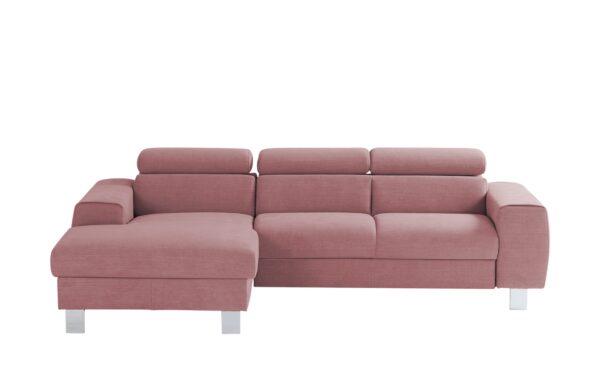 uno Ecksofa  Los Angeles ¦ rosa/pink ¦ Maße (cm): B: 244 H: 72 T: 166 Polstermöbel > Sofas > Ecksofas - Höffner