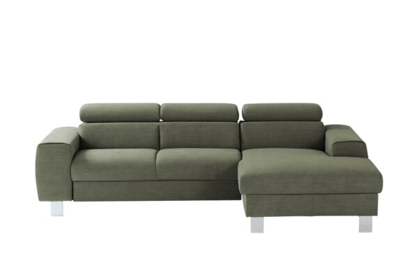 uno Ecksofa  Los Angeles ¦ grün ¦ Maße (cm): B: 244 H: 72 T: 166 Polstermöbel > Sofas > Ecksofas - Höffner