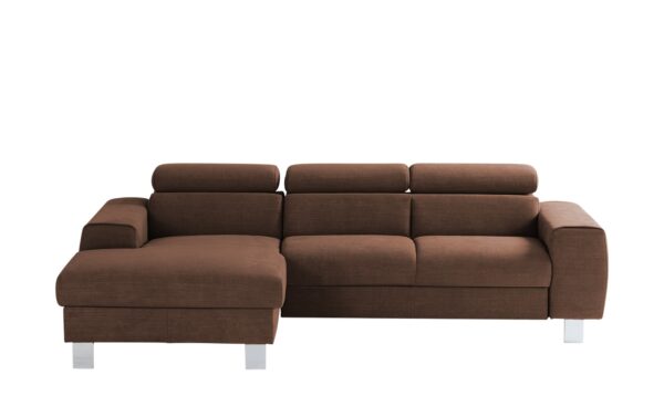 uno Ecksofa  Los Angeles ¦ braun ¦ Maße (cm): B: 244 H: 72 T: 166 Polstermöbel > Sofas > Ecksofas - Höffner