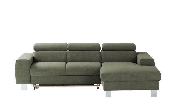 uno Ecksofa  Los Angeles ¦ grün ¦ Maße (cm): B: 244 H: 72 T: 166 Polstermöbel > Sofas > Ecksofas - Höffner