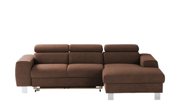 uno Ecksofa  Los Angeles ¦ braun ¦ Maße (cm): B: 244 H: 72 T: 166 Polstermöbel > Sofas > Ecksofas - Höffner