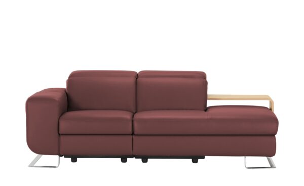 JOOP! Ledersofa  8151 ¦ rot ¦ Maße (cm): B: 211 H: 74 T: 111 Polstermöbel > Sofas > Einzelsofas - Höffner