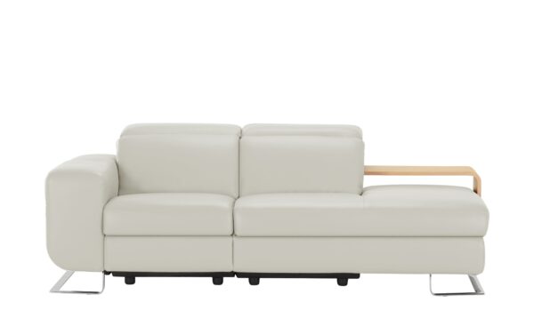 JOOP! Ledersofa  8151 ¦ grau ¦ Maße (cm): B: 211 H: 74 T: 111 Polstermöbel > Sofas > Einzelsofas - Höffner