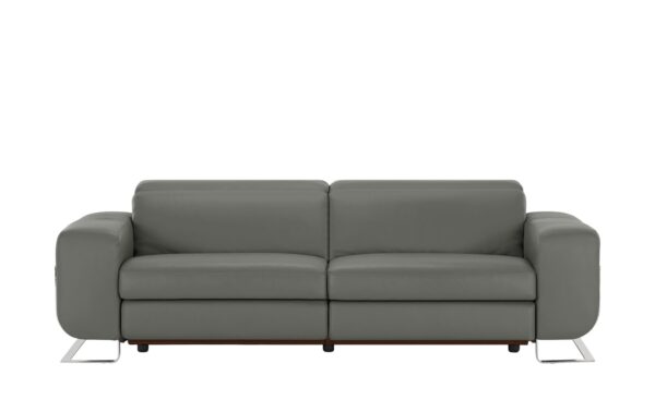 JOOP! Ledersofa  8151 ¦ grau ¦ Maße (cm): B: 238 H: 74 T: 111 Polstermöbel > Sofas > 3-Sitzer - Höffner