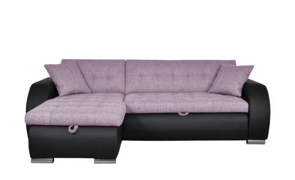 Ecksofa  Aries ¦ lila/violett ¦ Maße (cm): B: 242 H: 80 T: 161 Polstermöbel > Sofas > Ecksofas - Höffner