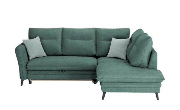 Ecksofa  Wilma ¦ grün ¦ Maße (cm): B: 245 H: 95 T: 203 Polstermöbel > Sofas > Ecksofas - Höffner