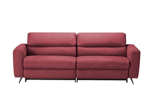 Wohnwert Ledersofa  Carisma ¦ rot ¦ Maße (cm): B: 218 H: 82 T: 96 Polstermöbel > Sofas > 3-Sitzer - Höffner