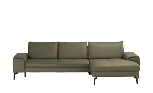 Wohnwert Ecksofa Leder  Kalea ¦ grün ¦ Maße (cm): B: 303 H: 82 T: 180 Polstermöbel > Sofas > Ecksofas - Höffner