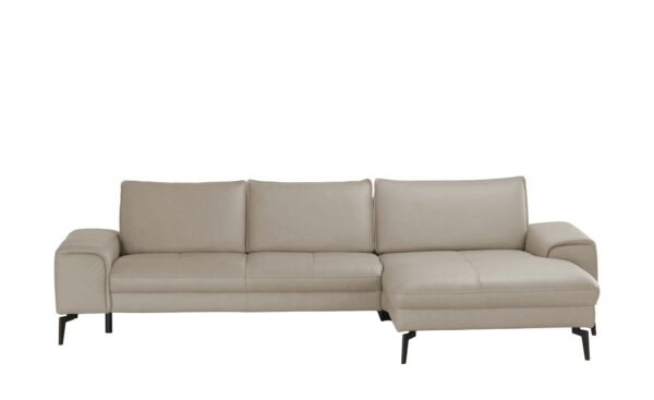 Wohnwert Ecksofa Leder  Kalea ¦ grau ¦ Maße (cm): B: 303 H: 82 T: 180 Polstermöbel > Sofas > Ecksofas - Höffner