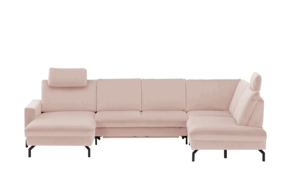 meinSofa Wohnlandschaft  Grace ¦ rosa/pink ¦ Maße (cm): B: 332 H: 89 T: 220 Polstermöbel > Sofas > Schlafsofas - Höffner