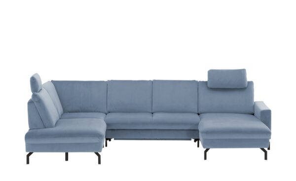 meinSofa Wohnlandschaft  Grace ¦ blau ¦ Maße (cm): B: 332 H: 89 T: 220 Polstermöbel > Sofas > Schlafsofas - Höffner