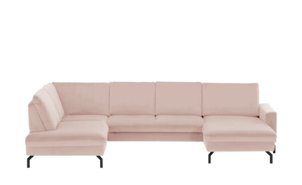 meinSofa Wohnlandschaft  Grace ¦ rosa/pink ¦ Maße (cm): B: 332 H: 89 T: 220 Polstermöbel > Sofas > Wohnlandschaften - Höffner