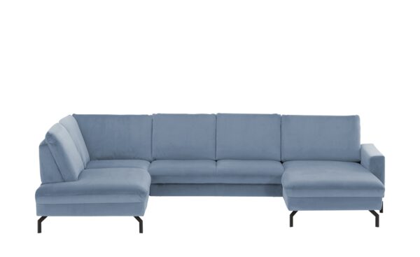 meinSofa Wohnlandschaft  Grace ¦ blau ¦ Maße (cm): B: 332 H: 89 T: 220 Polstermöbel > Sofas > Wohnlandschaften - Höffner