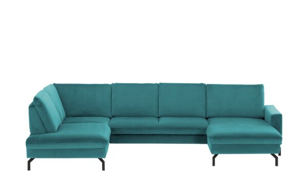 meinSofa Wohnlandschaft  Grace ¦ türkis/petrol ¦ Maße (cm): B: 332 H: 89 T: 220 Polstermöbel > Sofas > Wohnlandschaften - Höffner