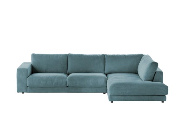 VIVA Ecksofa Cord Sila ¦ türkis/petrol ¦ Maße (cm): B: 325 H: 85 T: 224 Polstermöbel > Sofas > Ecksofas - Höffner