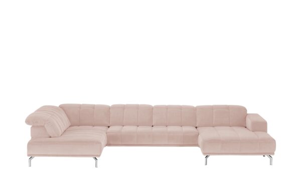Lounge Collection Wohnlandschaft  Sarina ¦ rosa/pink ¦ Maße (cm): B: 383 H: 75 T: 212 Polstermöbel > Sofas > Wohnlandschaften - Höffner