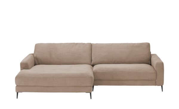 VIVA Cord-Sofa  Dopa ¦ braun ¦ Maße (cm): B: 272 H: 84 T: 190 Polstermöbel > Sofas > Ecksofas - Höffner