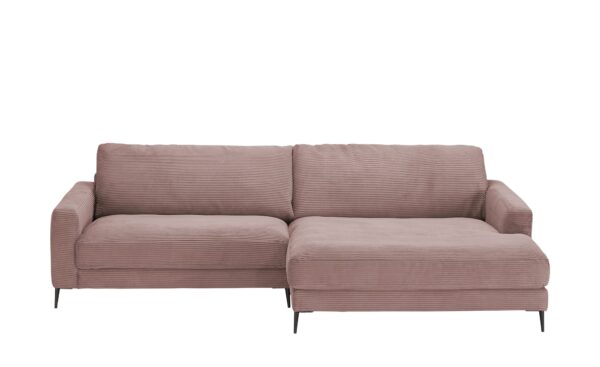 VIVA Cord-Sofa  Dopa ¦ rosa/pink ¦ Maße (cm): B: 272 H: 84 T: 190 Polstermöbel > Sofas > Ecksofas - Höffner