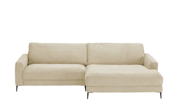 VIVA Cord-Sofa  Dopa ¦ beige ¦ Maße (cm): B: 272 H: 84 T: 190 Polstermöbel > Sofas > Ecksofas - Höffner