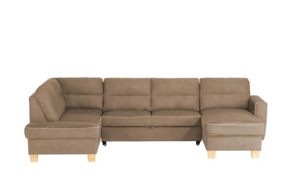 uno Wohnlandschaft mit Schlaffunktion  Vito ¦ braun ¦ Maße (cm): B: 309 H: 87 T: 190 Polstermöbel > Sofas > Schlafsofas - Höffner