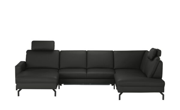 meinSofa Wohnlandschaft  Grace ¦ schwarz ¦ Maße (cm): B: 332 H: 89 T: 220 Polstermöbel > Sofas > Schlafsofas - Höffner