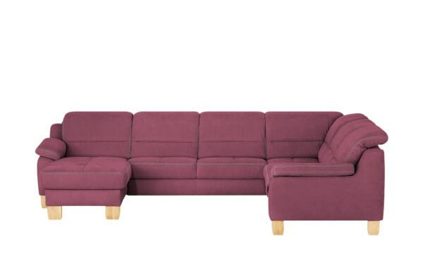 meinSofa Wohnlandschaft  Hanna ¦ rot ¦ Maße (cm): B: 322 H: 84 T: 264 Polstermöbel > Sofas > Wohnlandschaften - Höffner