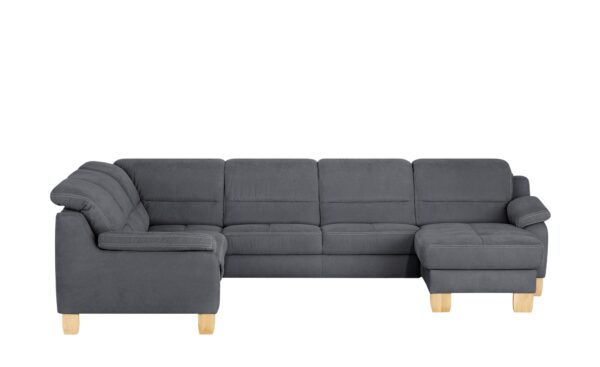 meinSofa Wohnlandschaft  Hanna ¦ grau ¦ Maße (cm): B: 322 H: 84 T: 264 Polstermöbel > Sofas > Wohnlandschaften - Höffner