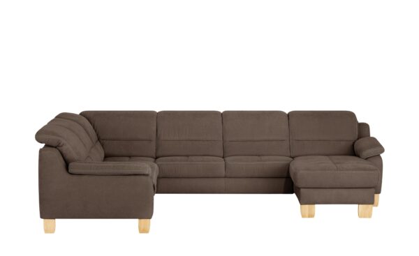 meinSofa Wohnlandschaft  Hanna ¦ braun ¦ Maße (cm): B: 322 H: 84 T: 264 Polstermöbel > Sofas > Wohnlandschaften - Höffner