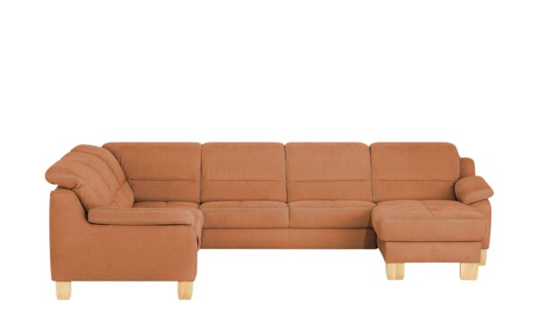 meinSofa Wohnlandschaft  Hanna ¦ orange ¦ Maße (cm): B: 322 H: 84 T: 264 Polstermöbel > Sofas > Wohnlandschaften - Höffner