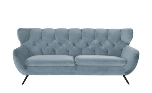 pop Sofa  Caldara ¦ blau ¦ Maße (cm): B: 225 H: 94 T: 95 Polstermöbel > Sofas > 3-Sitzer - Höffner