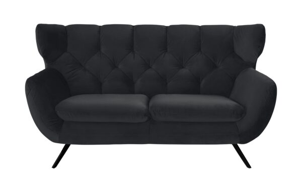 pop Sofa  Caldara ¦ schwarz ¦ Maße (cm): B: 175 H: 94 T: 95 Polstermöbel > Sofas > 2-Sitzer - Höffner