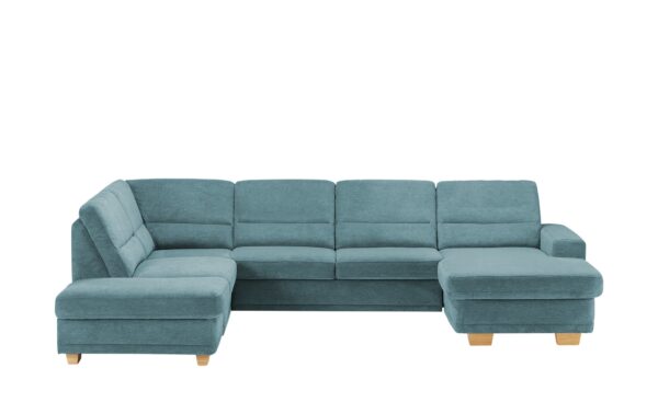 meinSofa Wohnlandschaft  Marc ¦ blau ¦ Maße (cm): B: 311 H: 85 T: 234 Polstermöbel > Sofas > Wohnlandschaften - Höffner