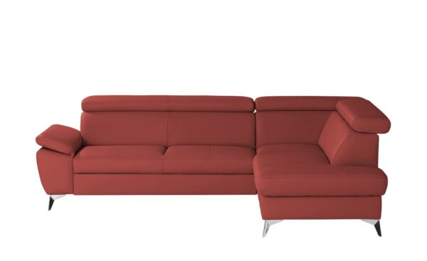 uno Ecksofa  Apollo ¦ rot ¦ Maße (cm): B: 268 H: 81 T: 210 Polstermöbel > Sofas > Ecksofas - Höffner