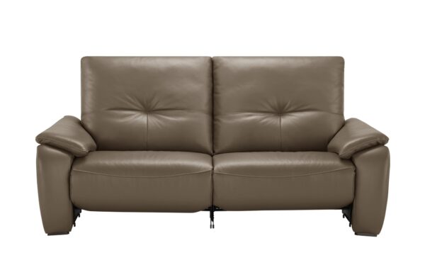 Wohnwert Ledersofa  Halina ¦ braun ¦ Maße (cm): B: 205 H: 98 T: 98 Polstermöbel > Sofas > 3-Sitzer - Höffner