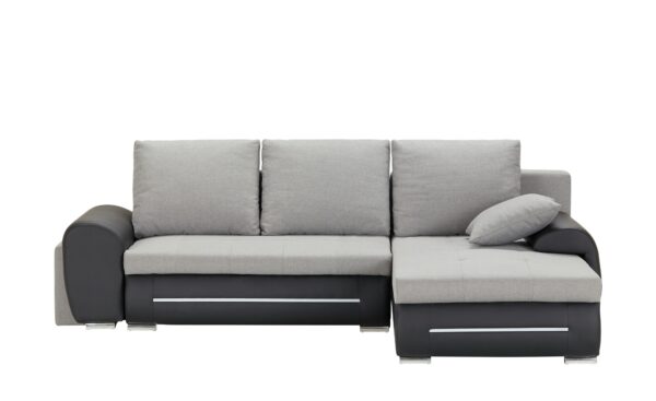 Ecksofa  mit Beleuchtung und Schlaffunktion Emma ¦ grau ¦ Maße (cm): B: 280 H: 96 T: 184 Polstermöbel > Sofas > Ecksofas - Höffner