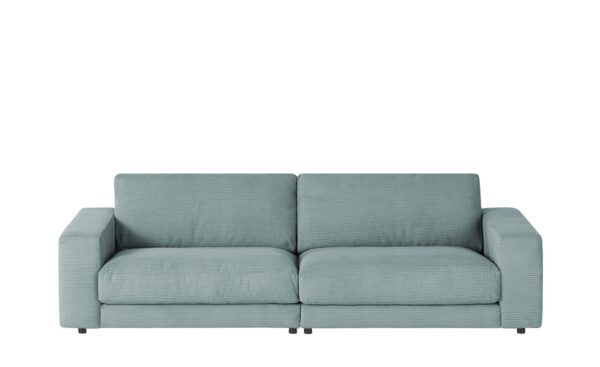 VIVA Sofa Cord Sila ¦ blau ¦ Maße (cm): B: 250 H: 85 T: 127 Polstermöbel > Sofas > 3-Sitzer - Höffner