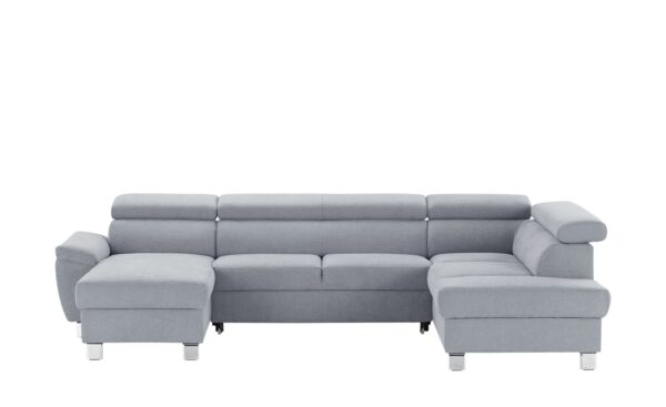 uno Wohnlandschaft  Avola ¦ grau ¦ Maße (cm): B: 318 H: 90 T: 208 Polstermöbel > Sofas > Schlafsofas - Höffner